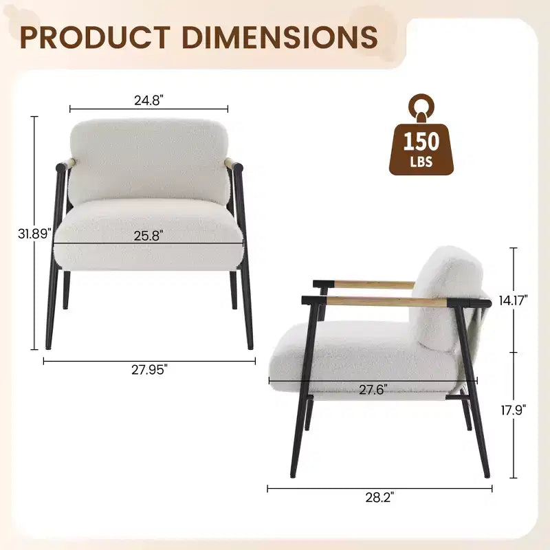 Fauteuil de salon moderne ; fauteuil de lecture confortable