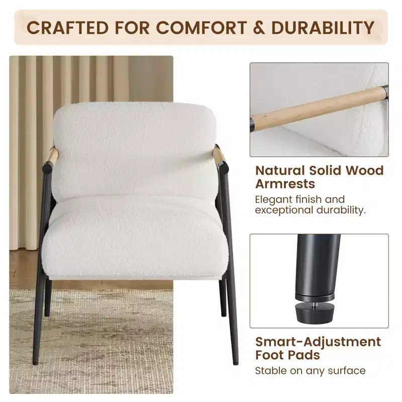 Fauteuil de salon moderne ; fauteuil de lecture confortable