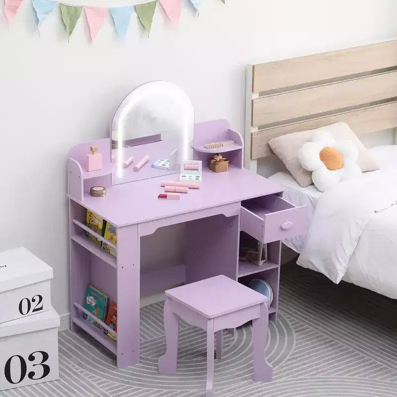 Coiffeuse pour enfants avec miroir