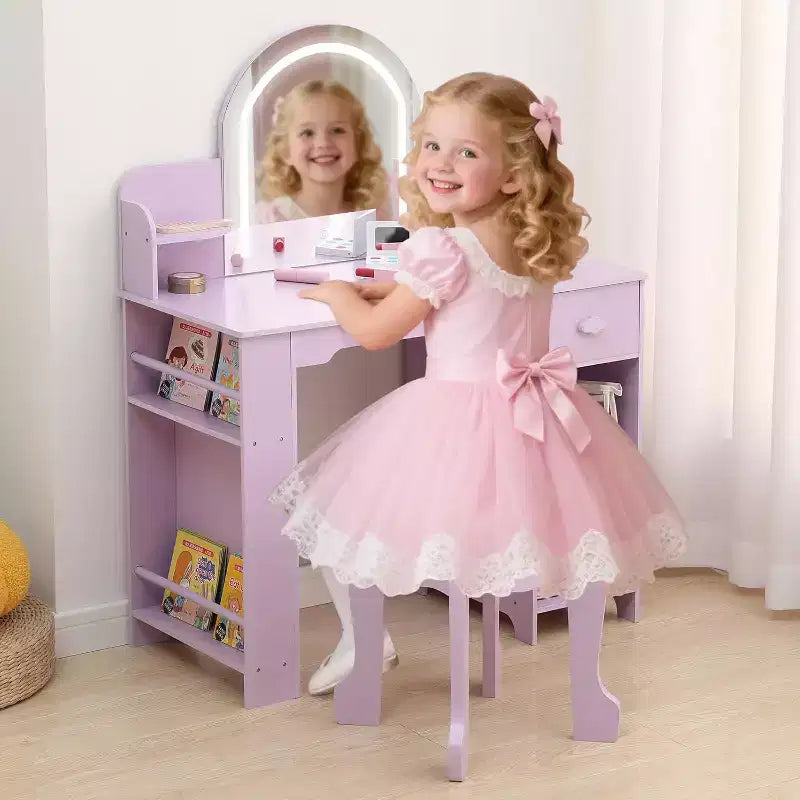 Coiffeuse pour enfants avec miroir