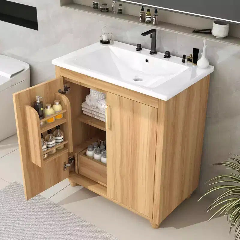 Avec évier, portes et tiroirs d'armoire multifonctionnels