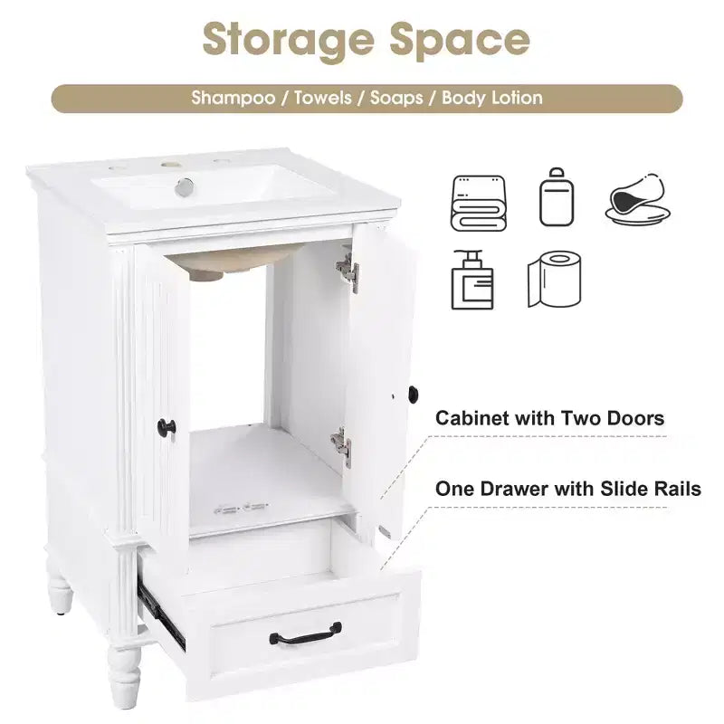 Meuble de salle de bain avec lavabo