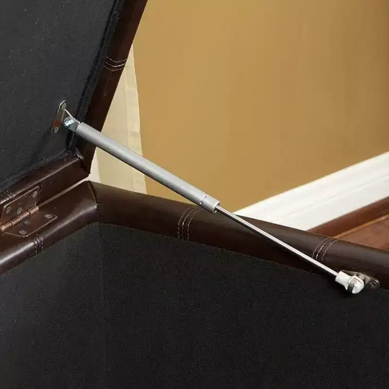 Banc de rangement carré ; tabouret de pied de lit