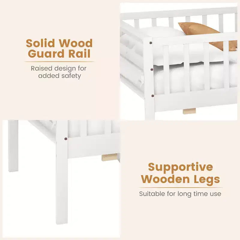 Lit double pour enfant avec rangements