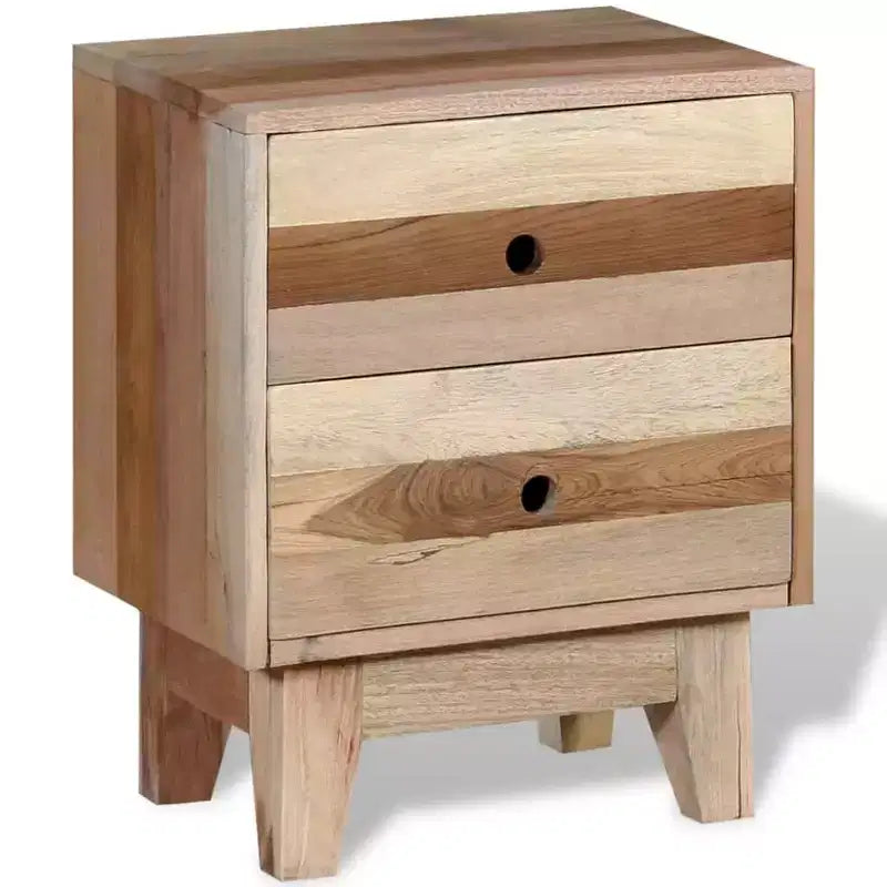 Table de chevet en bois massif recyclé