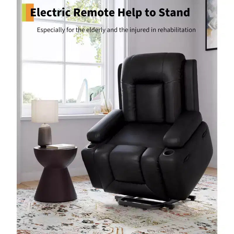Fauteuil inclinable électrique réglable en hauteur - avec fonctions de chauffage et de massage