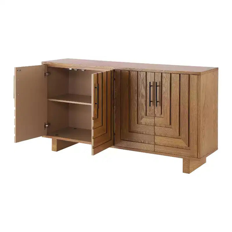 Bahut en bois de style médiéval