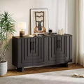 Okak Mid Century Wooden Buffet Sideboard Storage Cabinet with Metal Handles;Ash Veneer Pantry Cabinets for Dining Room;Kitchen