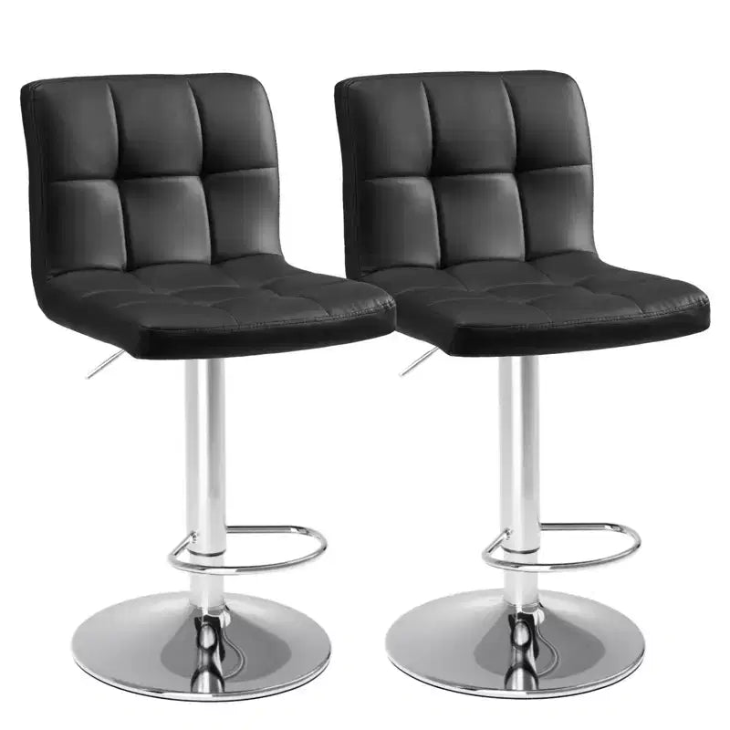 Tabouret de bar réglable en cuir