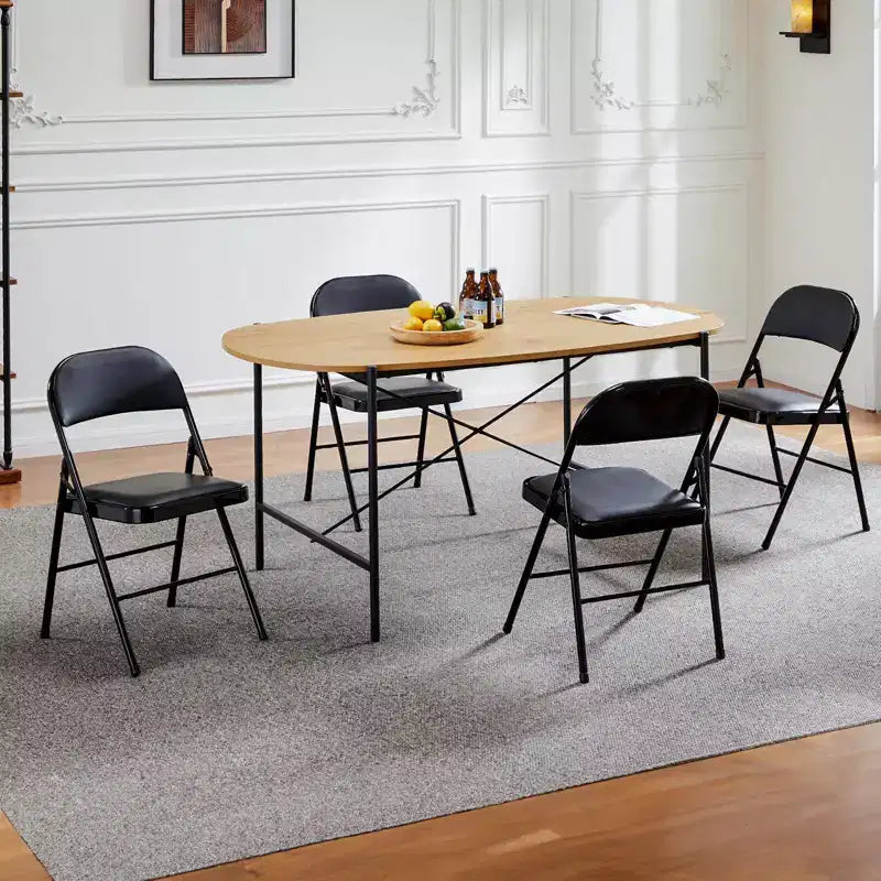 Chaise d'appoint latérale en cuir imperméable