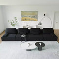 GDFStudio Brin 157.48'' Modern Modular Compressed Boucle 4-Seater Sectional Sofa