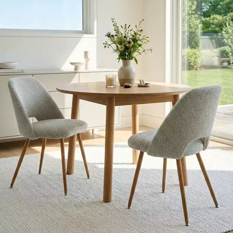 Chaises de salle à manger capitonnées ; chaises de cuisine modernes et confortables