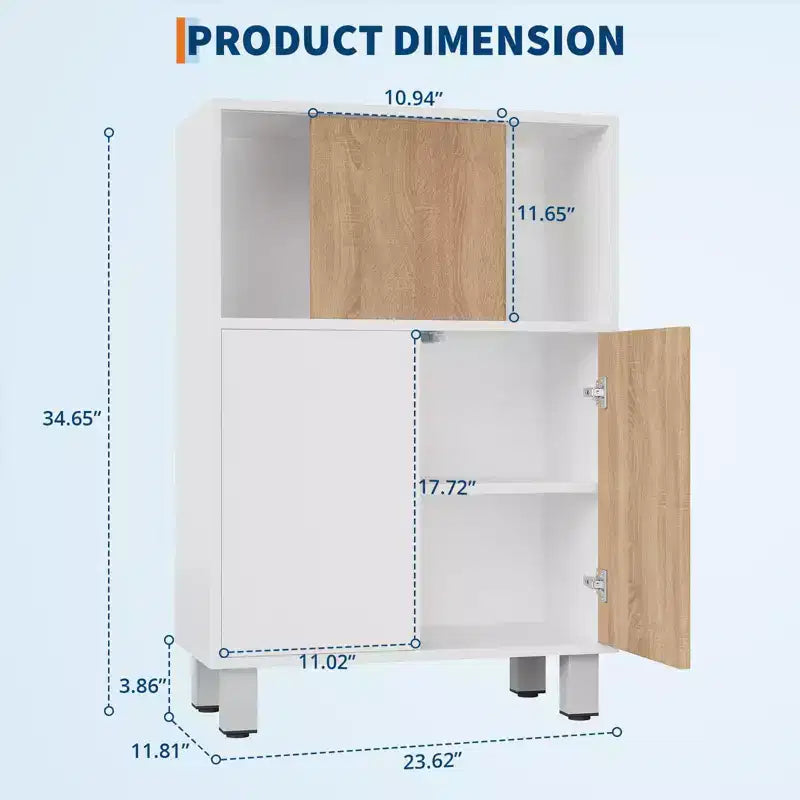 Armoire de rangement blanche en bois