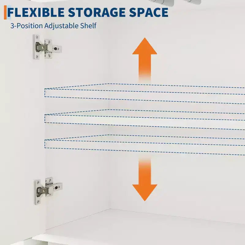 Armoire de rangement blanche en bois