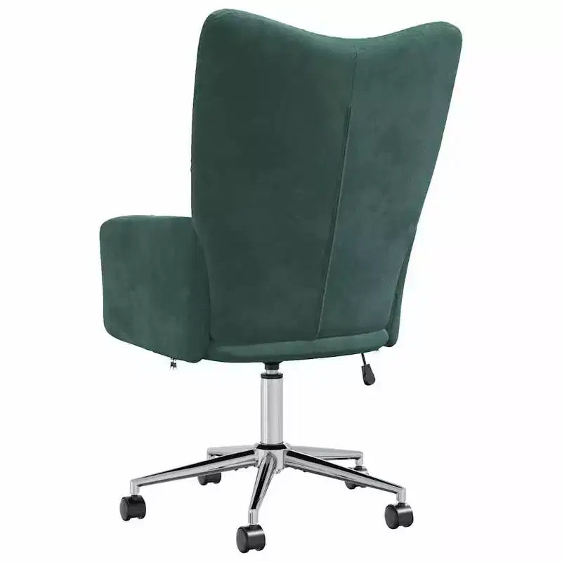 Chaise Relaxante Velours Gris Clair