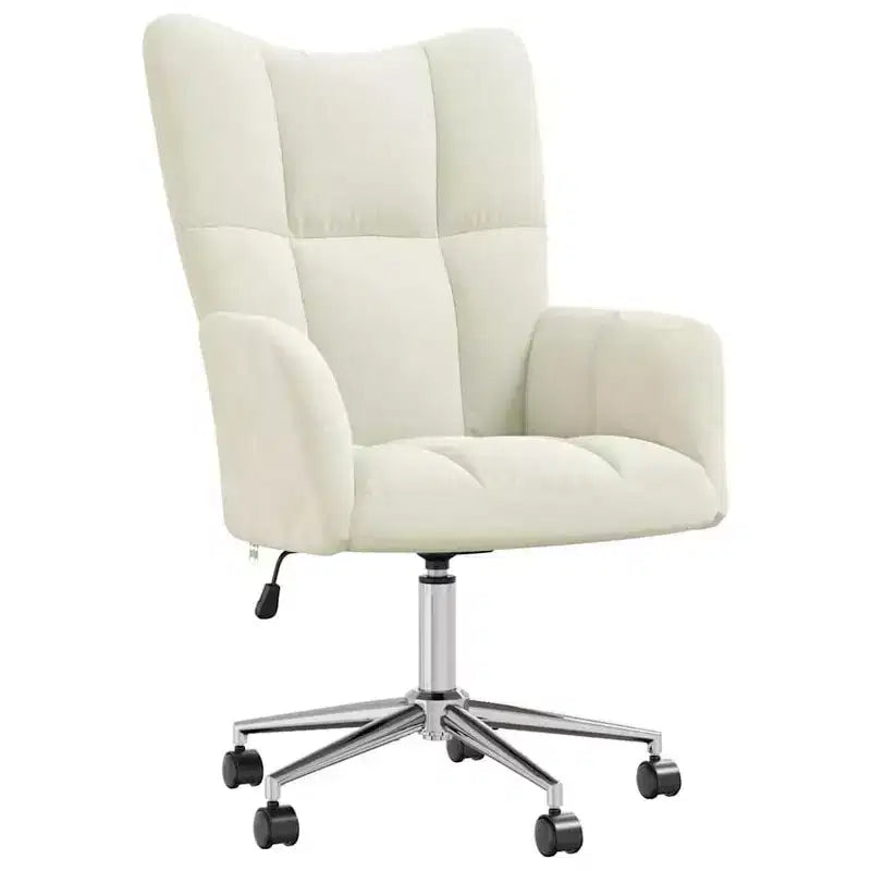 Chaise Relaxante Velours Gris Clair