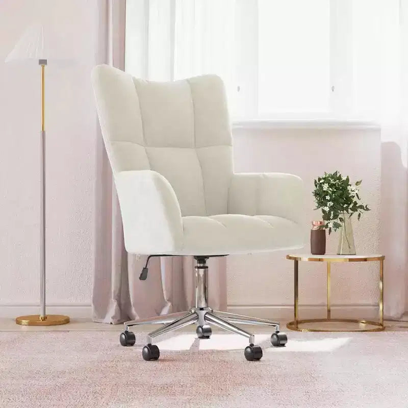 Chaise Relaxante Velours Gris Clair