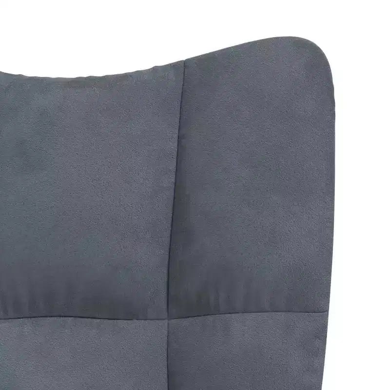 Chaise Relaxante Velours Gris Clair