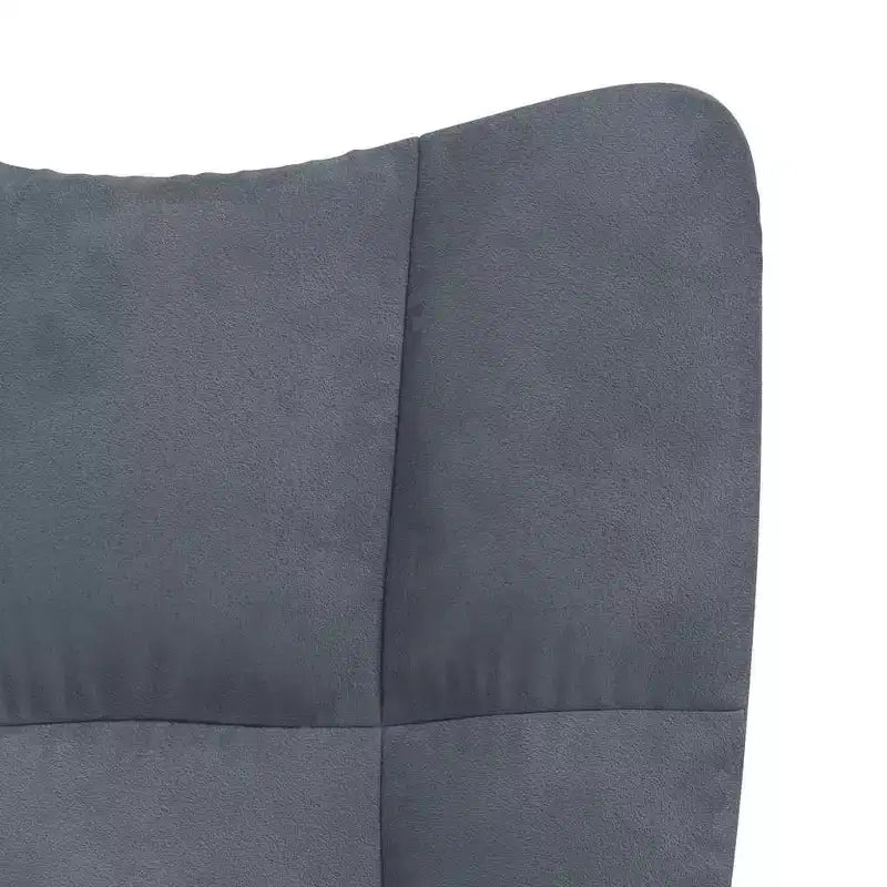 Chaise Relaxante Velours Gris Clair
