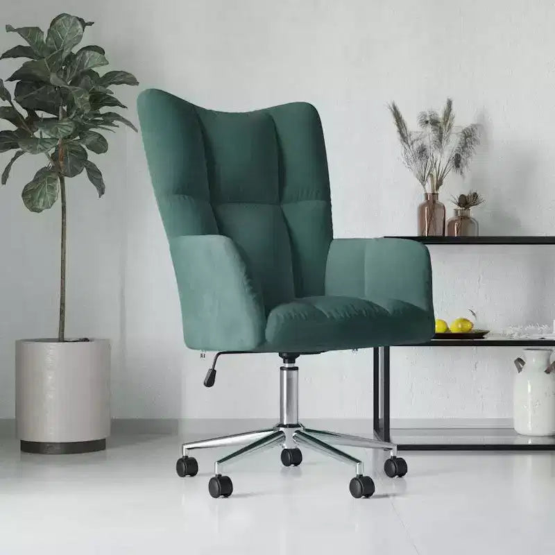 Chaise Relaxante Velours Gris Clair