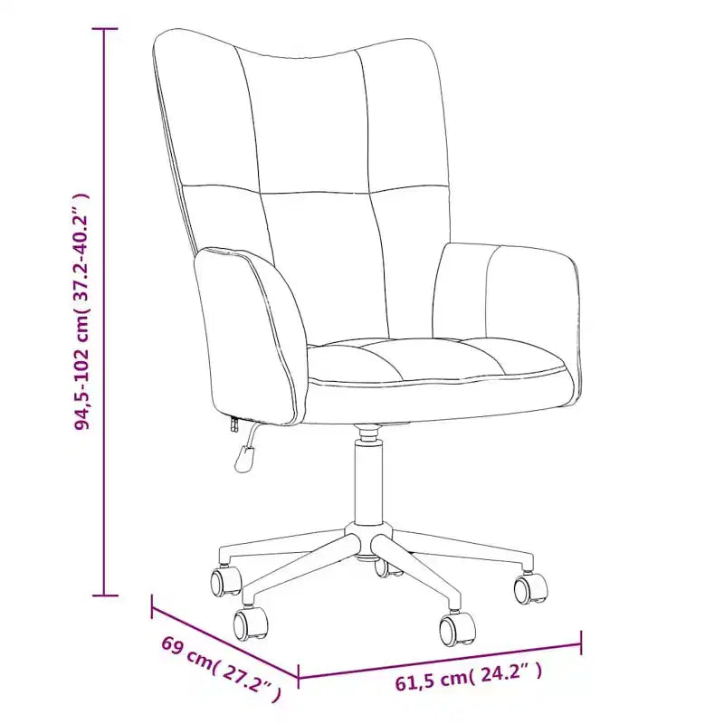 Chaise Relaxante Velours Gris Clair