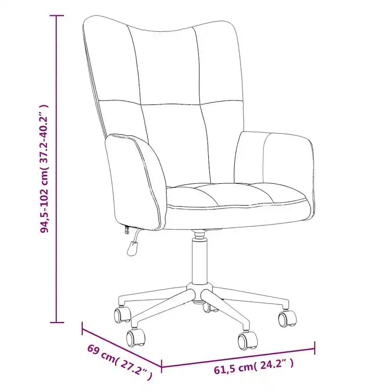 Chaise Relaxante Velours Gris Clair