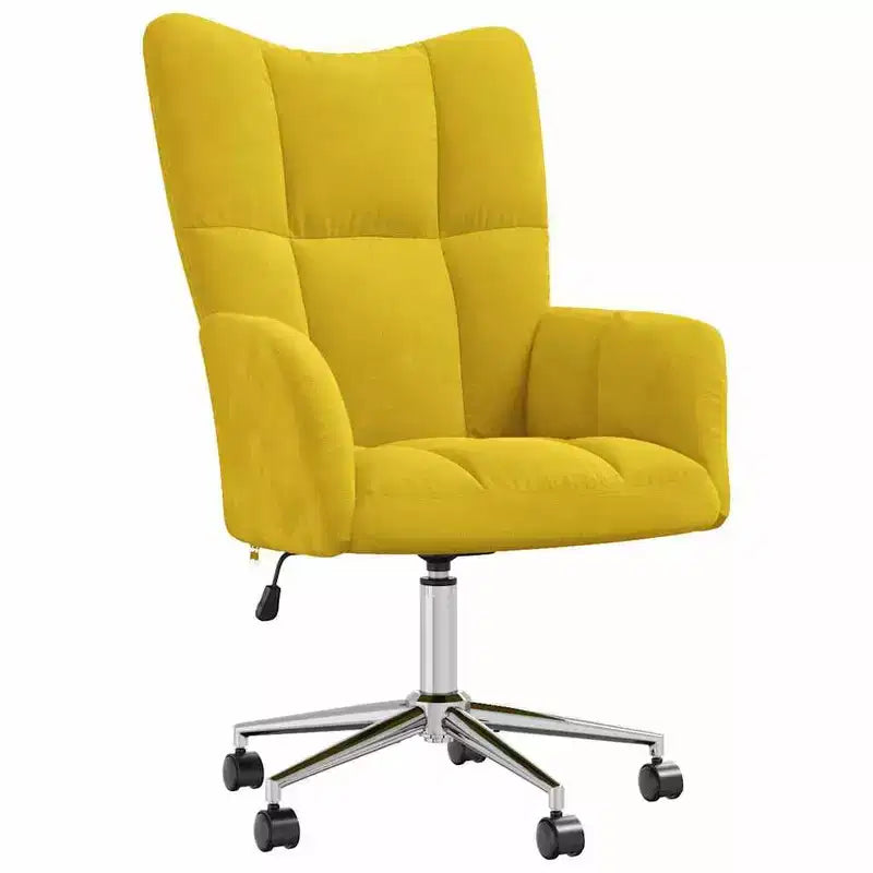 Chaise Relaxante Velours Gris Clair