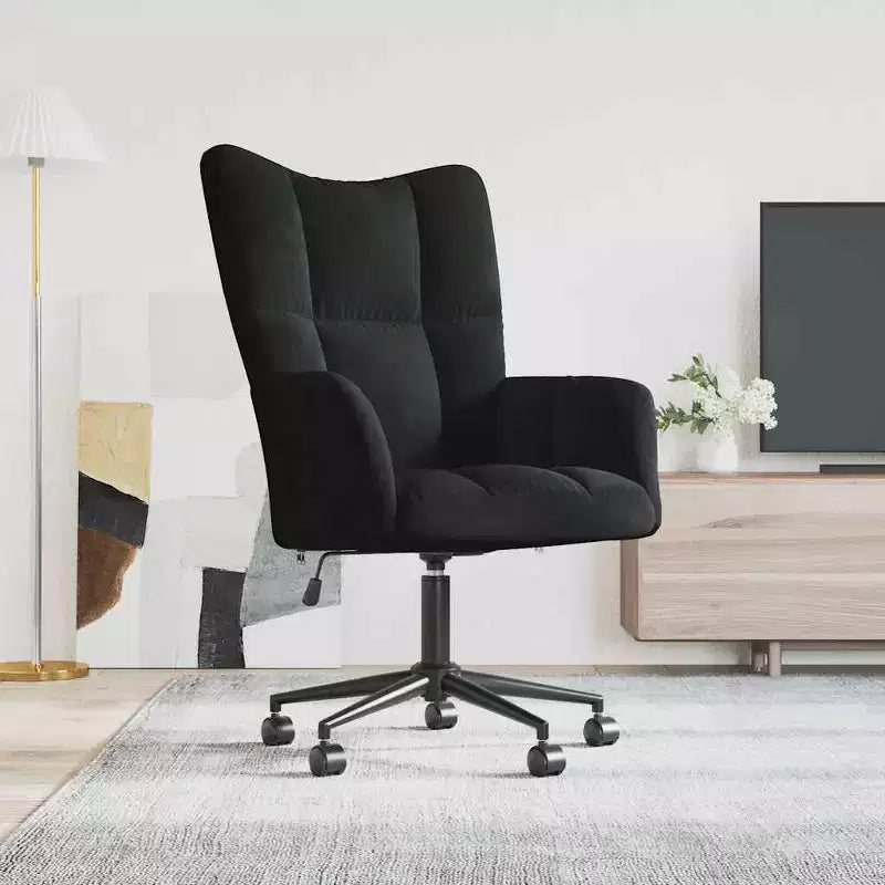 Chaise Relaxante Velours Gris Clair