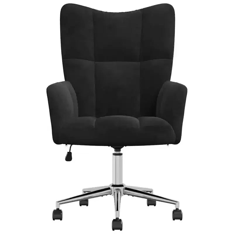Chaise Relaxante Velours Gris Clair