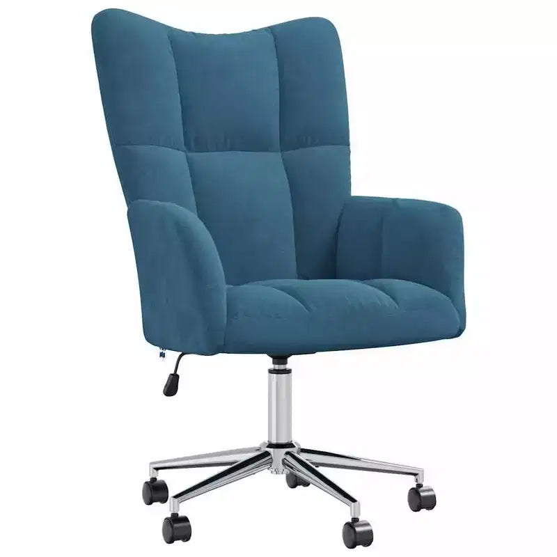 Chaise Relaxante Velours Gris Clair