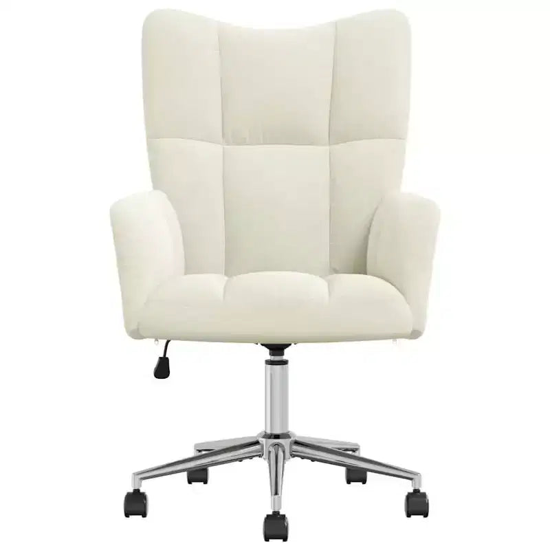 Chaise Relaxante Velours Gris Clair