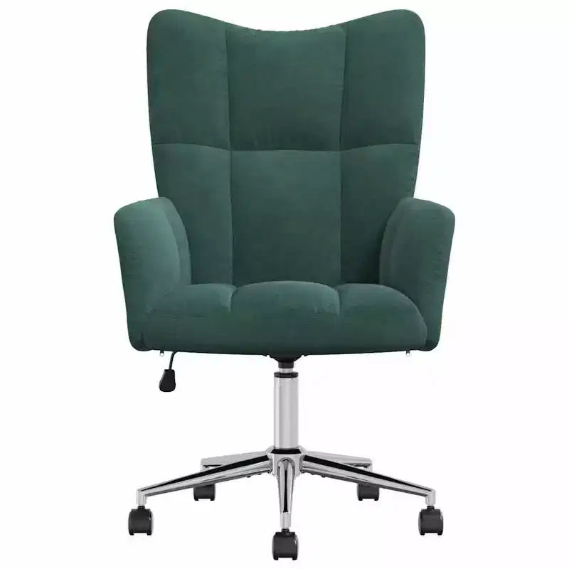 Chaise Relaxante Velours Gris Clair