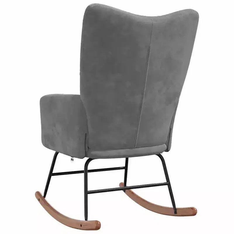 Fauteuil à bascule/fauteuil de salon/chaise d'appoint de salon, assise rembourrée en velours
