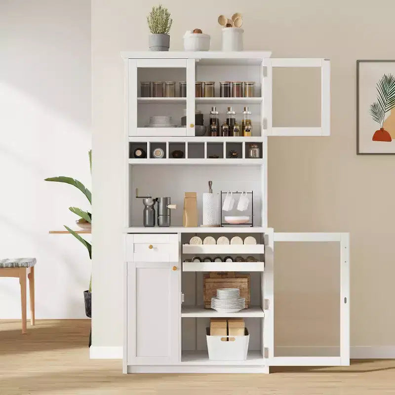 Buffet autoportant, adapté aux cuisines, salles à manger ou salons.