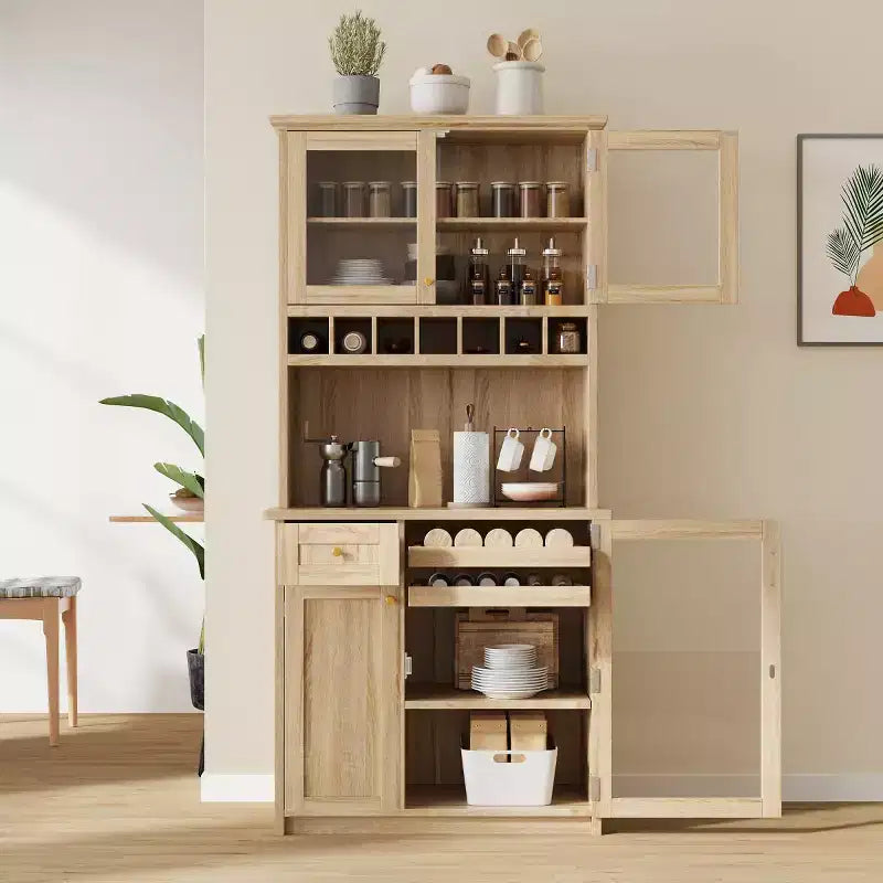Buffet autoportant, adapté aux cuisines, salles à manger ou salons.