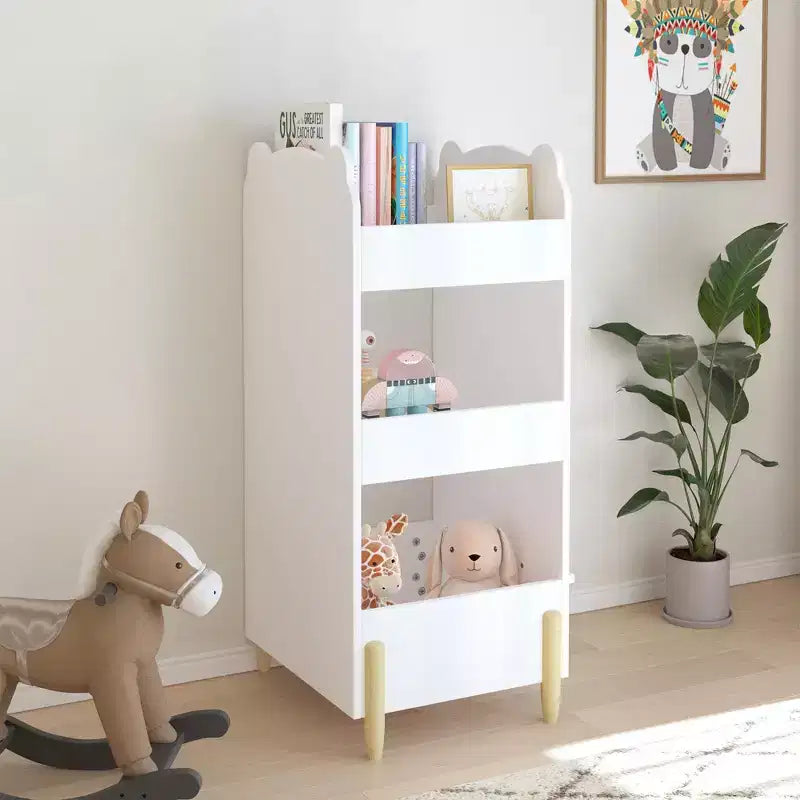 Étagère à livres pour enfants avec tableau noir latéral; étagère de rangement pour jouets et livres