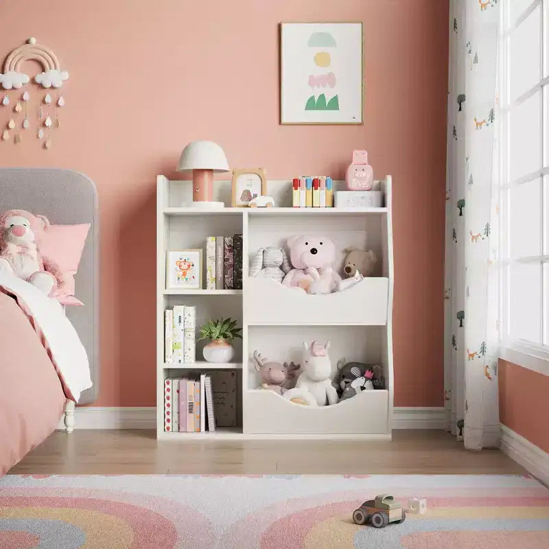 Étagère de rangement à trois niveaux pour jouets d'enfants