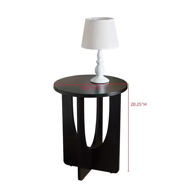 Table d'appoint ronde au design moderne
