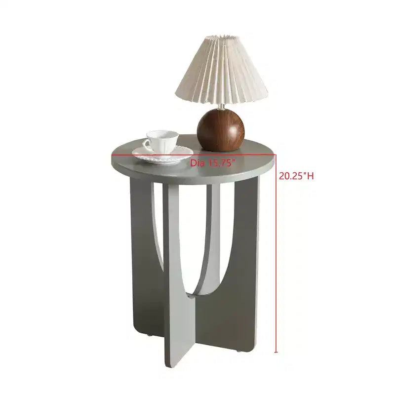Table d'appoint ronde au design moderne