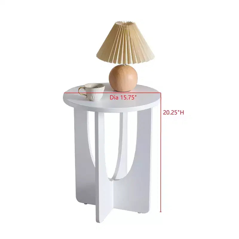 Table d'appoint ronde au design moderne