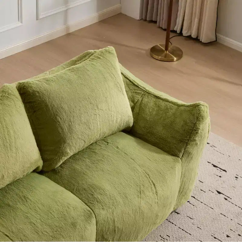 Canapé géant en pouf ; pouf deux places en mousse à mémoire de forme