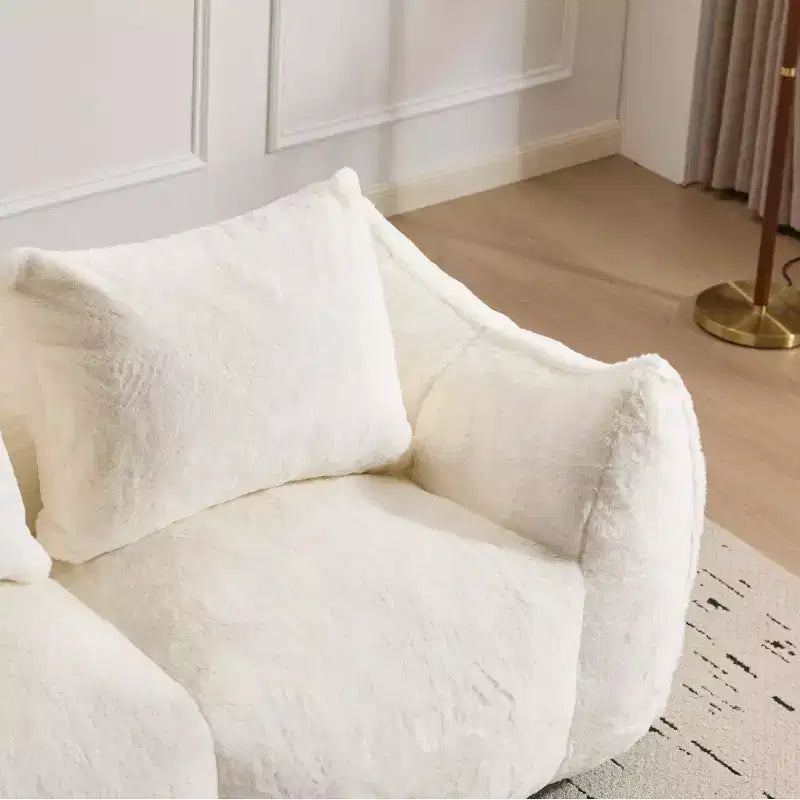 Canapé géant en pouf ; pouf deux places en mousse à mémoire de forme