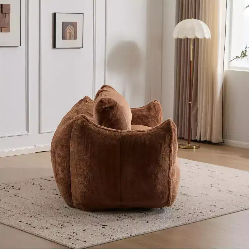 Canapé géant en pouf ; pouf deux places en mousse à mémoire de forme