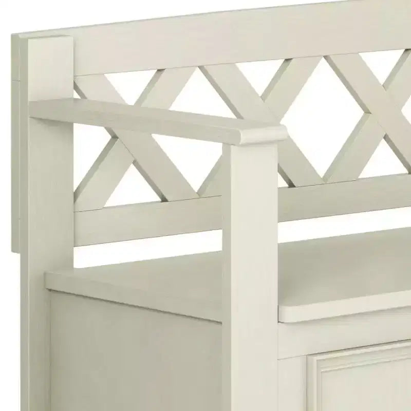 Banc de rangement d'entrée de style transitoire