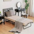 Lit pliant avec matelas à mémoire de forme et housse de rangement