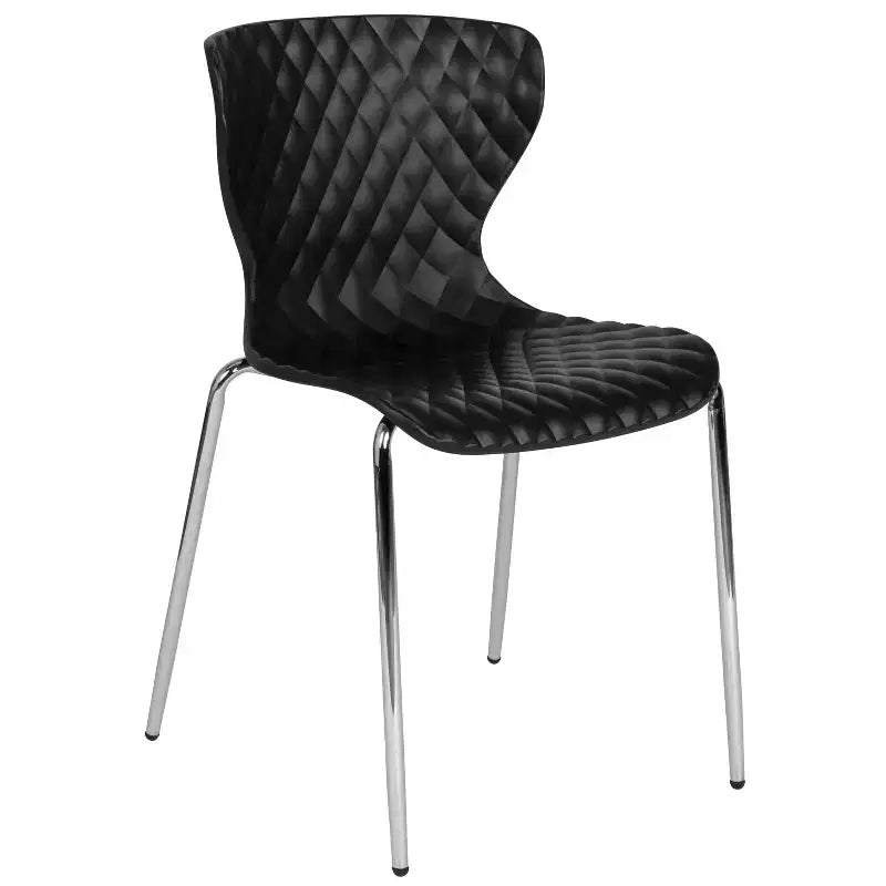 Chaise empilable en plastique au design moderne