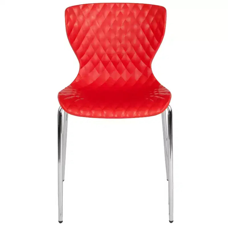 Chaise empilable en plastique au design moderne