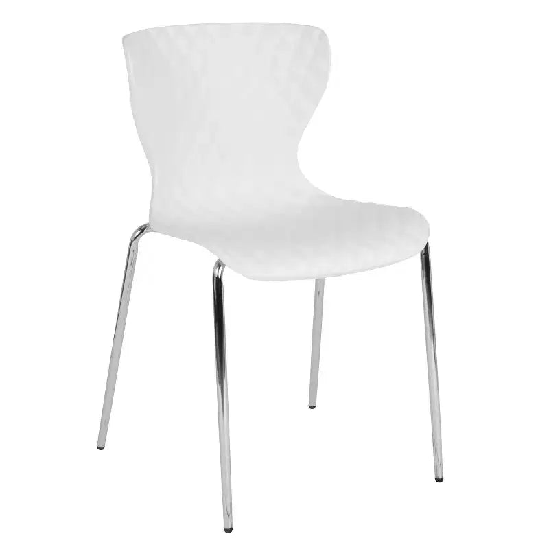 Chaise empilable en plastique au design moderne