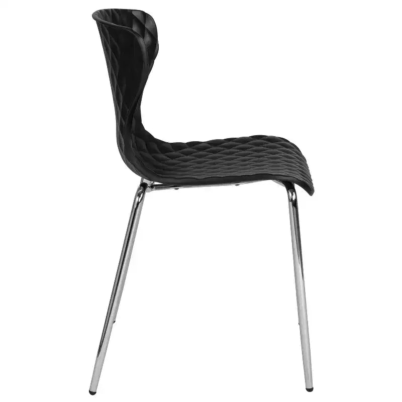 Chaise empilable en plastique au design moderne